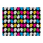 Pattern Painted Skulls Icreate Double Sided Flano Blanket (Mini)  35 x27  Blanket Front