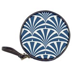 teal,white,art deco,pattern Classic 20-CD Wallets Front
