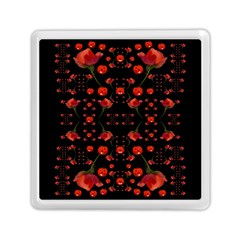 Pumkins And Roses From The Fantasy Garden Memory Card Reader (square)  by pepitasart