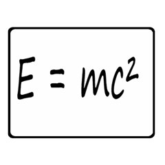 E=mc2 Gravity Formula Physics Double Sided Fleece Blanket (small)  by picsaspassion