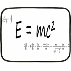 E=mc2 Formula Physics Relativity Fleece Blanket (mini) by picsaspassion