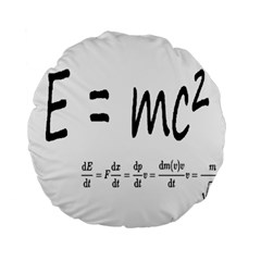 E=mc2 Formula Physics Relativity Standard 15  Premium Round Cushions by picsaspassion