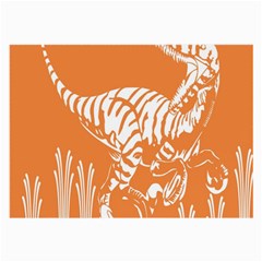 Animals Dinosaur Ancient Times Large Glasses Cloth by Mariart