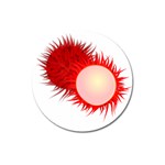Rambutan Fruit Red Sweet Magnet 3  (Round) Front