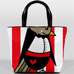 Bird Cute Design Cartoon Drawing Bucket Bags by Celenk