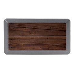 Rustic Dark Brown Wood Wooden Fence Background Elegant Memory Card Reader (mini) by yoursparklingshop