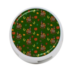 Thanksgiving Turkey  4-port Usb Hub (two Sides)  by Valentinaart