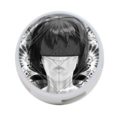 Beautiful Bnw Fractal Feathers For Major Motoko 4-port Usb Hub (two Sides)  by jayaprime