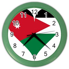 Heart Love Affection Jordan Color Wall Clocks by Celenk