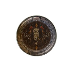 Golden Chinese Dragon On Vintage Background Hat Clip Ball Marker (4 Pack) by FantasyWorld7