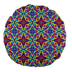 Pattern Large 18  Premium Flano Round Cushions by gasi