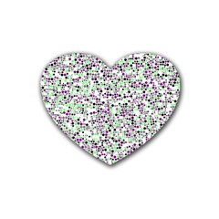Pattern Rubber Coaster (heart)  by gasi