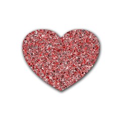 Pattern Rubber Coaster (heart)  by gasi