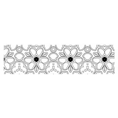 Pattern Zentangle Handdrawn Design Satin Scarf (oblong) by Celenk