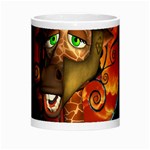 Funny Giraffe With Helmet Morph Mugs Center
