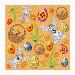 Easter Bunny And Egg Basket Medium Glasses Cloth by allthingseveryone