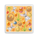 Easter Bunny And Egg Basket Memory Card Reader (Square)  Front