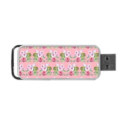 Floral Pattern Portable Usb Flash (two Sides) by SuperPatterns