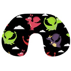 Cute Flying Dragons Travel Neck Pillows by Bigfootshirtshop