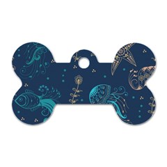 Arabesque Vintage Graphic Nature Dog Tag Bone (two Sides) by Bigfootshirtshop