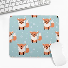 Cute Fox Pattern Large Mousepads by Bigfootshirtshop