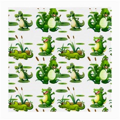 Crocodiles In The Pond Medium Glasses Cloth (2-side) by Bigfootshirtshop