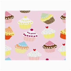 Cupcakes Wallpaper Paper Background Small Glasses Cloth (2-side) by Celenk