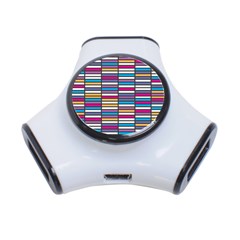 Color Grid 01 3-port Usb Hub by jumpercat