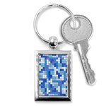 Tetris Camouflage Marine Key Chains (Rectangle)  Front