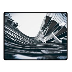 Architecture Modern Skyscraper Fleece Blanket (small) by BangZart