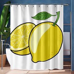 Lemon Fruit Green Yellow Citrus Shower Curtain 60  X 72  (medium)  by BangZart