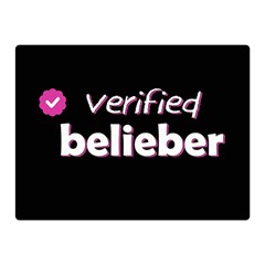 Verified Belieber Double Sided Flano Blanket (mini)  by Valentinaart