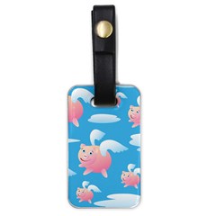 Flying Piggys Pattern Luggage Tags (one Side)  by Bigfootshirtshop