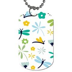 Busy Dragonflies Dog Tag (two Sides) by Bigfootshirtshop