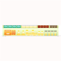 Supermarket Shelf Coffee Tea Grains Small Bar Mats by Celenk