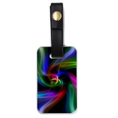 Peacock Bird Animal Feather Luggage Tags (one Side)  by Celenk