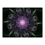 Mandala Fractal Light Light Fractal Double Sided Flano Blanket (Mini)  35 x27  Blanket Back