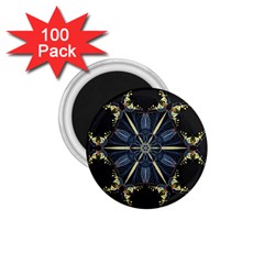 Mandala Butterfly Concentration 1 75  Magnets (100 Pack)  by Celenk