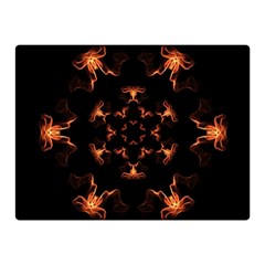 Mandala Fire Mandala Flames Design Double Sided Flano Blanket (mini)  by Celenk