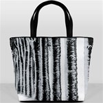 Row Trees Nature Birch Bucket Bags Front