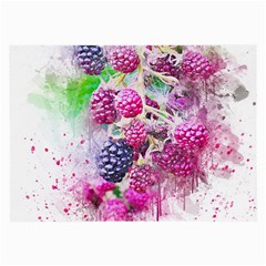 Blackberry Fruit Art Abstract Large Glasses Cloth (2-side) by Celenk