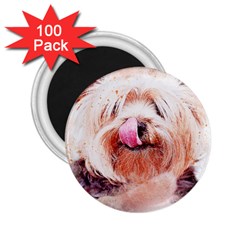 Dog Animal Pet Art Abstract 2 25  Magnets (100 Pack)  by Celenk