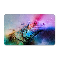 Lizard Reptile Art Abstract Animal Magnet (rectangular) by Celenk