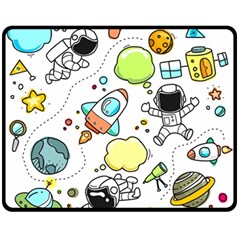 Sketch Set Cute Collection Child Fleece Blanket (medium)  by Celenk
