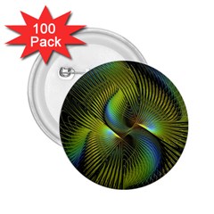 Fractal Abstract Design Fractal Art 2 25  Buttons (100 Pack)  by Celenk