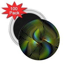 Fractal Abstract Design Fractal Art 2 25  Magnets (100 Pack)  by Celenk