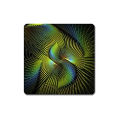 Fractal Abstract Design Fractal Art Square Magnet by Celenk