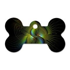 Fractal Abstract Design Fractal Art Dog Tag Bone (two Sides) by Celenk