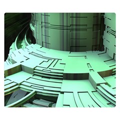Futuristic Urban Architecture Double Sided Flano Blanket (small)  by Celenk