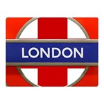 London England Double Sided Flano Blanket (Mini)  35 x27  Blanket Front